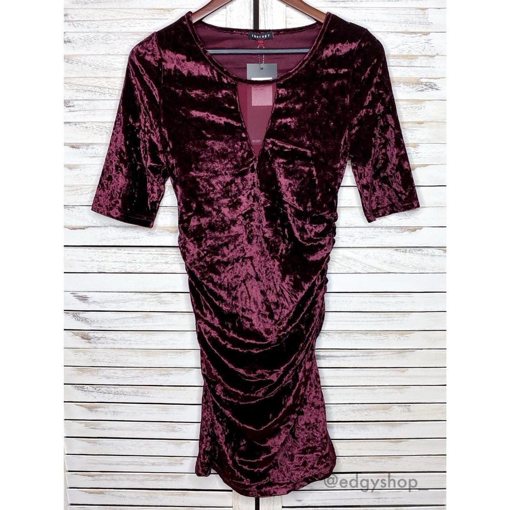 Therapy | Stretch Crushed Velvet Dress